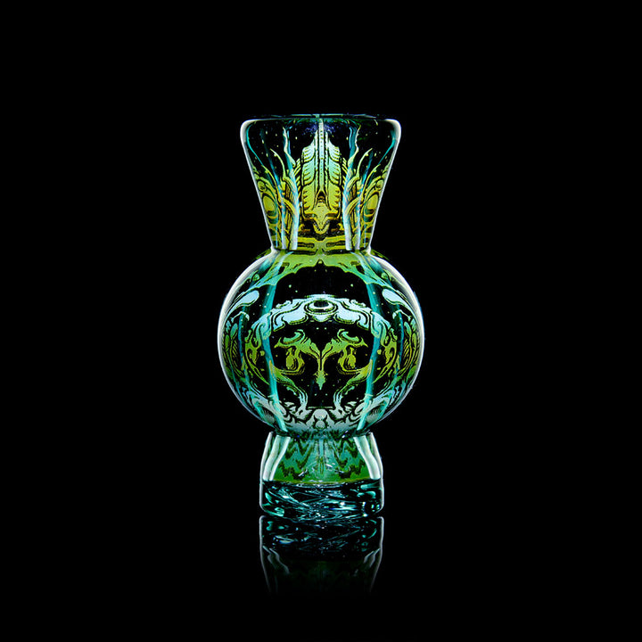 Mothership Glass Smoke Bubble Cap Starbrood — Starbrood smoke bubble cap shown from alternate angle