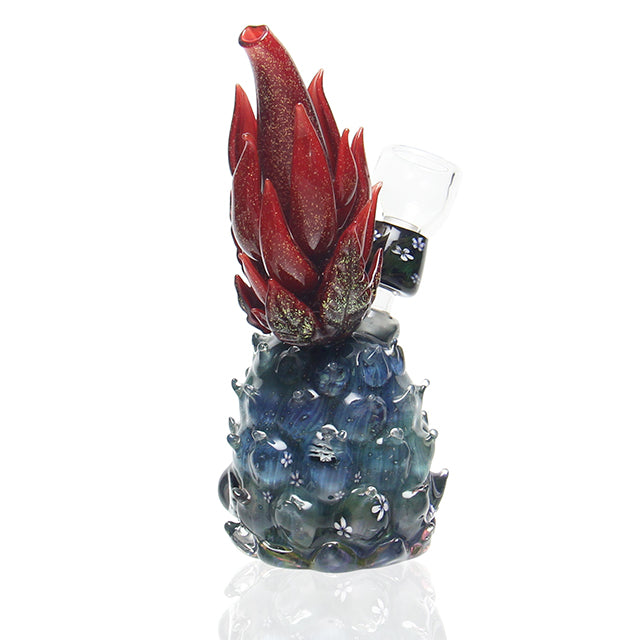 Mr Gray Glass x Piper Dan Pineapple Bubbler side view