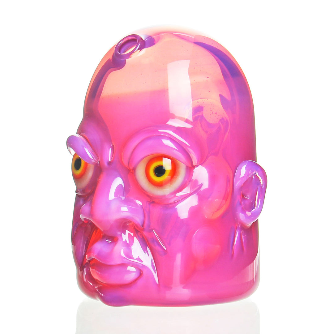 Mr. Voorhees Island Head Karmaline — handblown Island Head sculpted dab rig in Karmaline colorway
