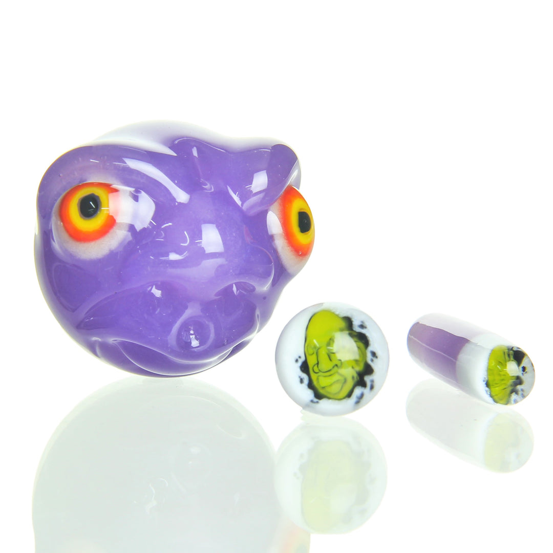 Mr. Voorhees Slurper Marble Set Pastel Potion — handblown slurper marble set in Pastel Potion colorway