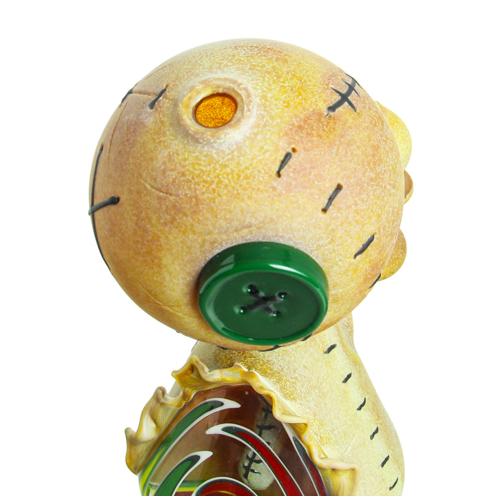 Muller Glass Jammer Silver Strike — Silver Strike jammer tube detail of fumed glass