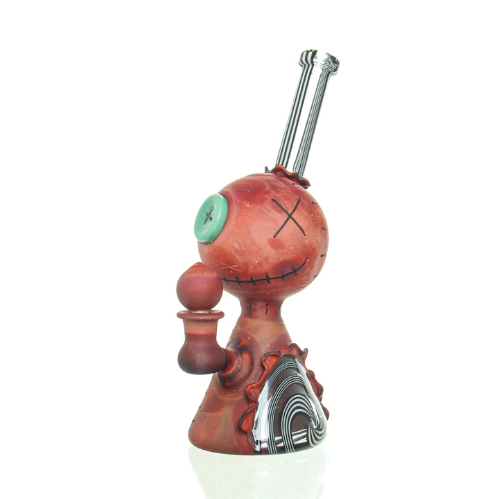 Muller Glass Jammer Tube Persimmon Strike — handblown glass tube bong in Persimmon Strike orange colorway