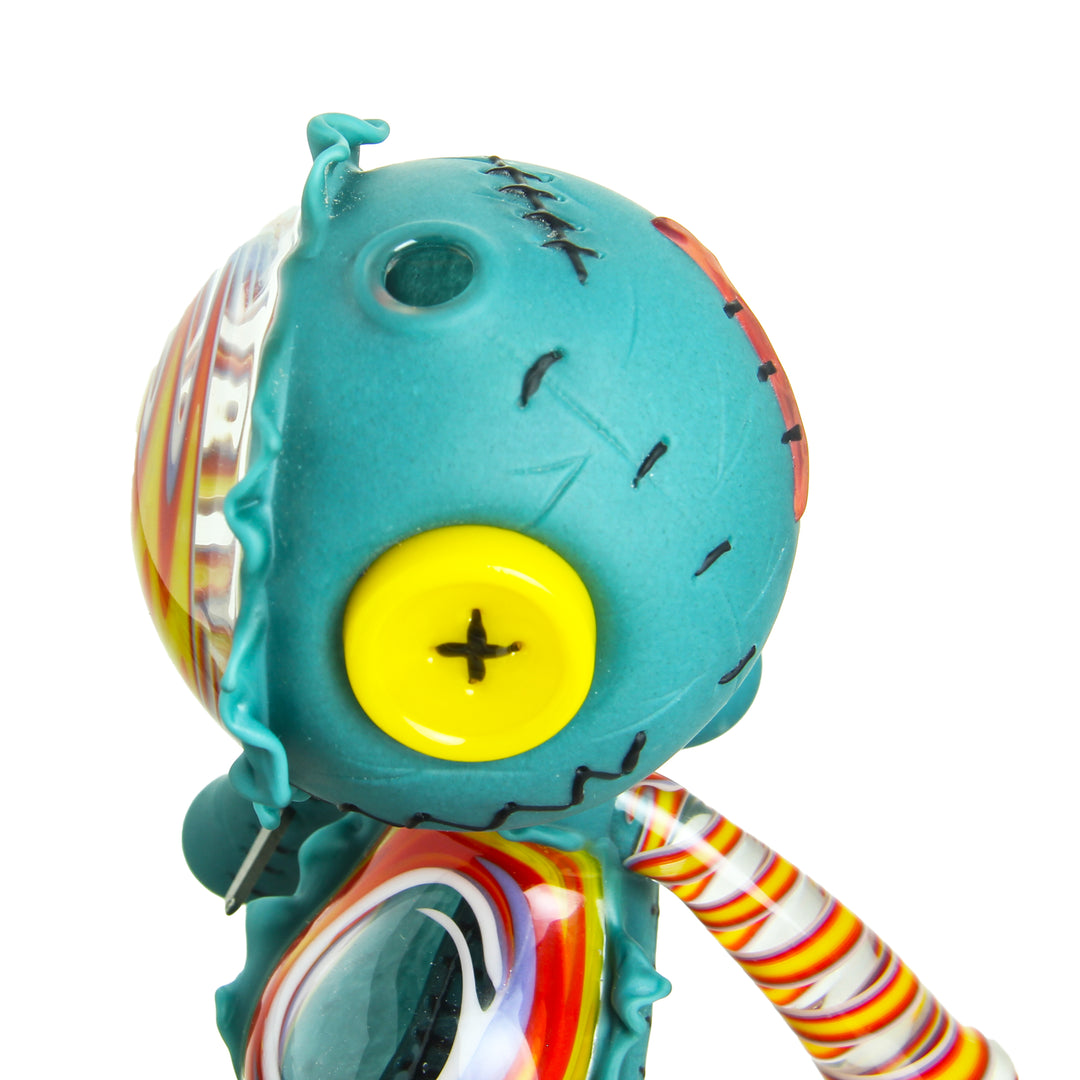 Muller Glass Laid Back Voodoo Doll Agua Azul — voodoo doll water pipe detail of sculpting