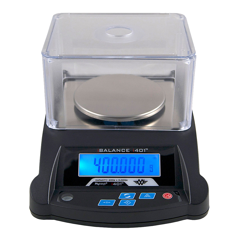 My Weigh iBalance i401 digital scale — 400g tabletop bench scale with 0.01g precision