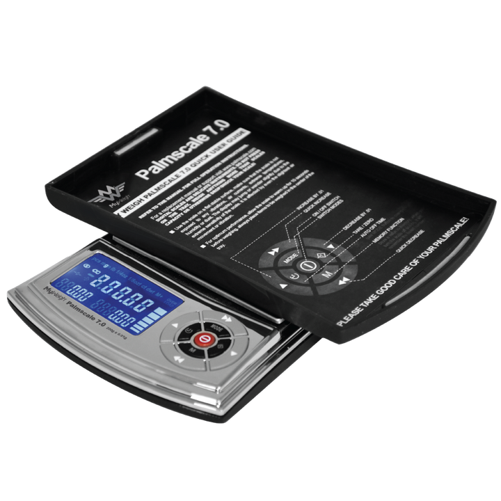 My Weigh Palmscale 7 pocket scale — compact portable milligram scale with backlit display
