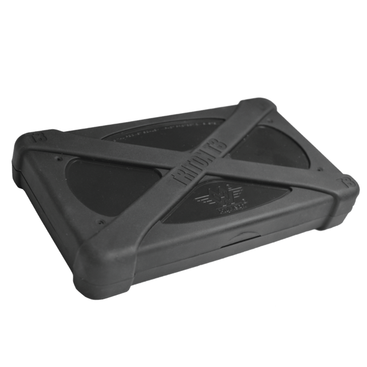 My Weigh Triton T3R pocket scale — rechargeable milligram scale with flip-open lid and backlit display