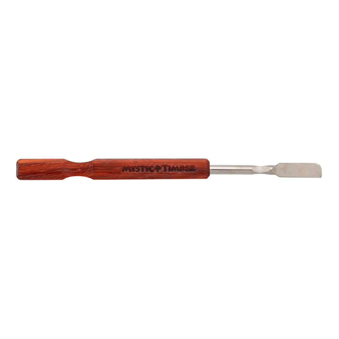 Mystic Timber BuddaBlade Dabber Padauk — handcrafted padauk wood dabber with blade tip for cutting concentrates