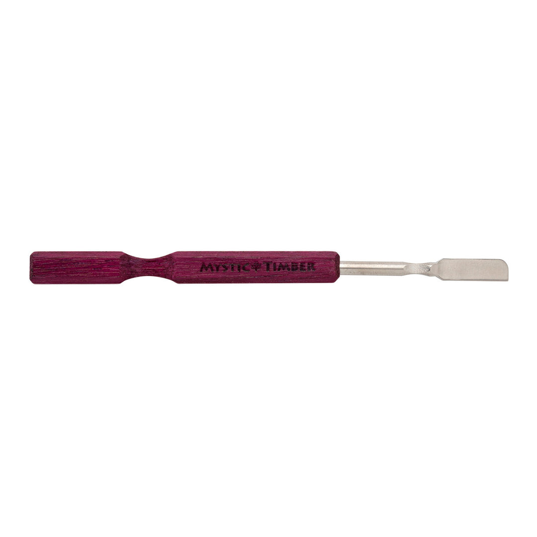 Mystic Timber BuddaBlade Dabber Purpleheart — handcrafted wood dabber with blade tip for cutting through concentrates