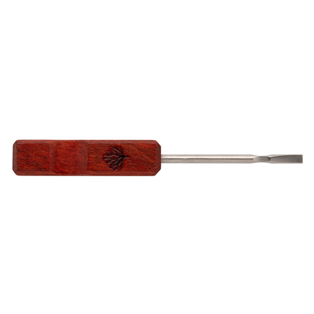 Mystic Timber Pocket Shovel Dabber Bloodwood — compact handcrafted bloodwood dabber with shovel tip end