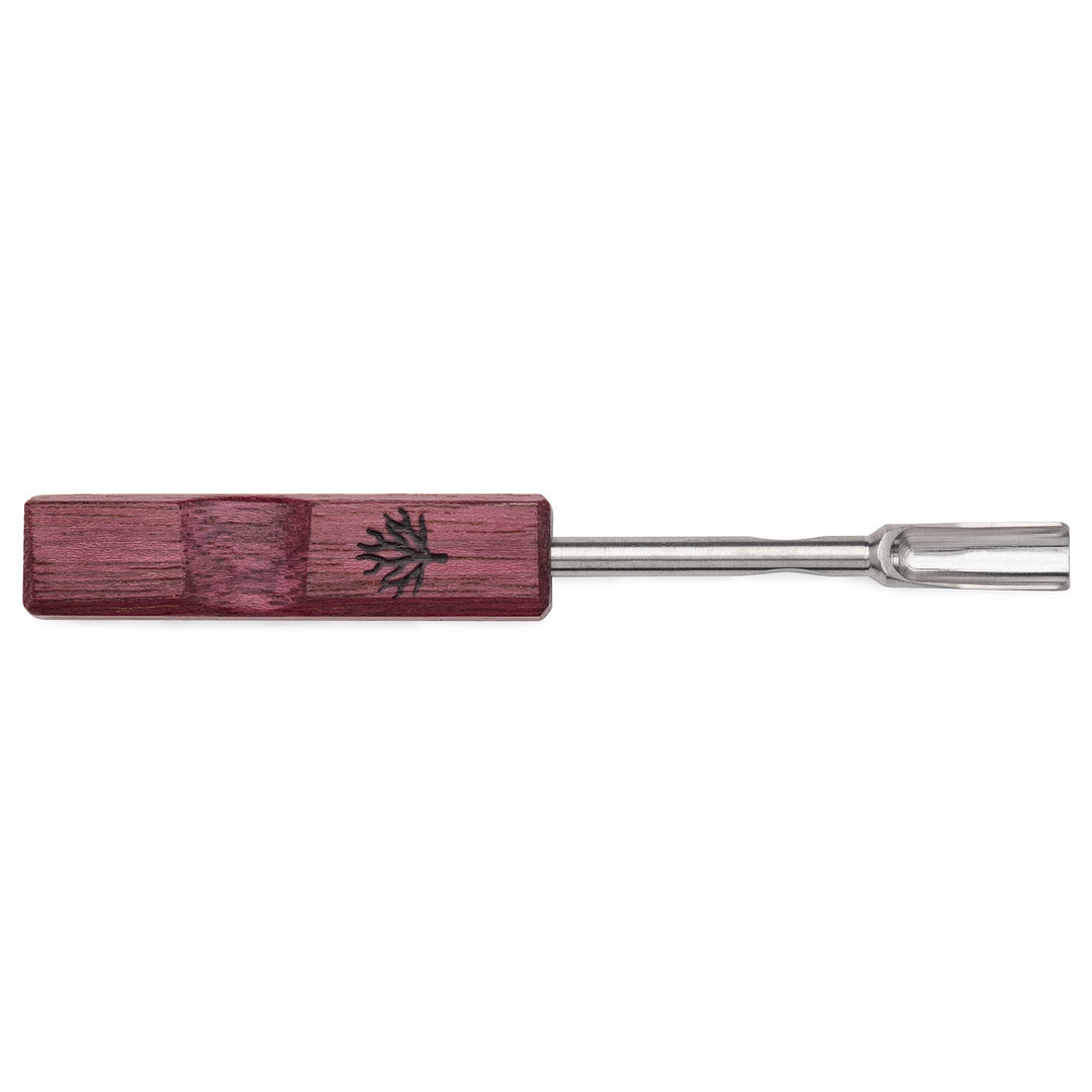 Mystic Timber SauceSpoon Dabber Purpleheart — handcrafted wood dab tool with spoon end for handling sauce concentrates