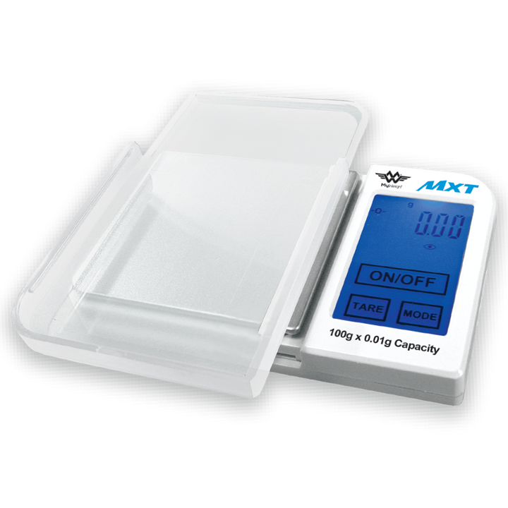 MyWeigh MXT-100 Digital Pocket Scale — alternate view of compact scale