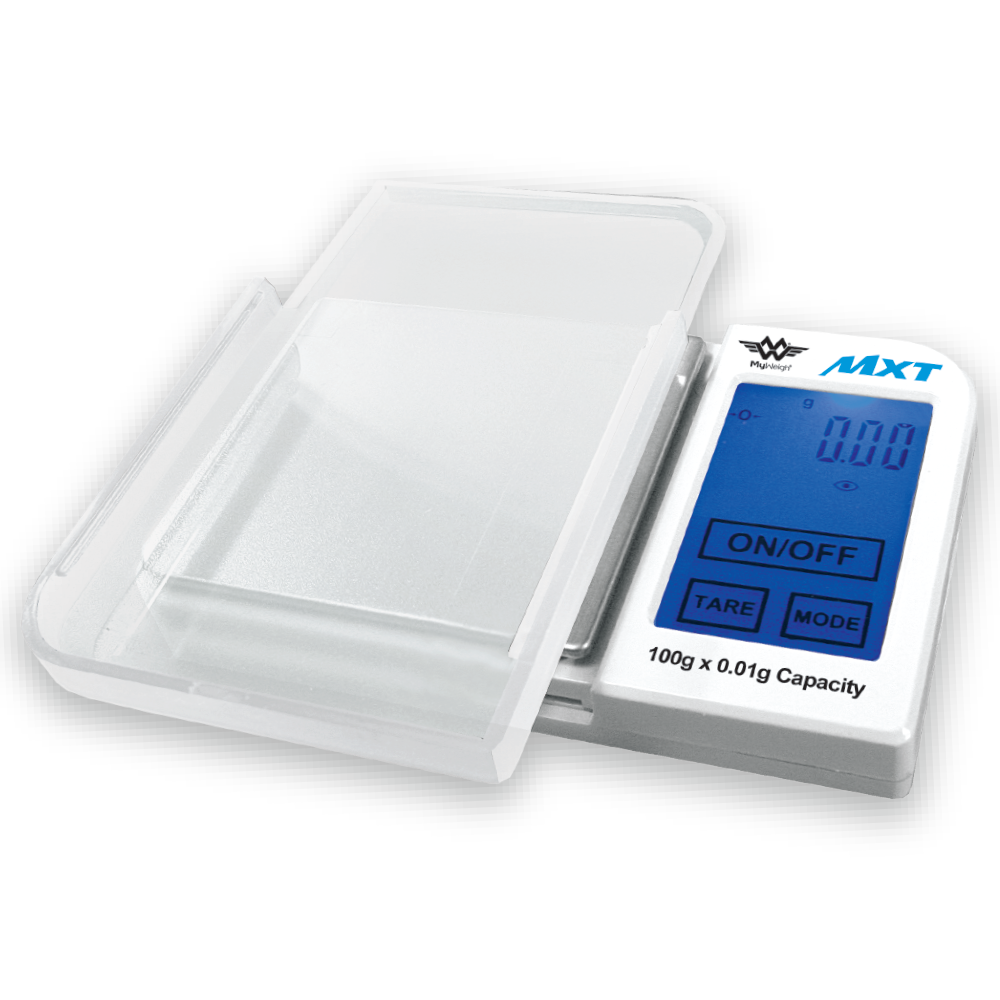 MyWeigh MXT-100 Digital Pocket Scale — alternate view of compact scale