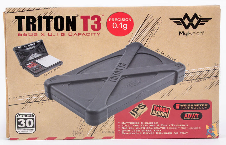 MyWeigh Triton T3 Digital Pocket Scale 660g x 0.1g — alternate angle of the pocket scale