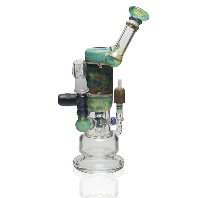 Nate Miers n8 Glass x Hitman Intergalactic Torch Tube Rig with 18mm male joint