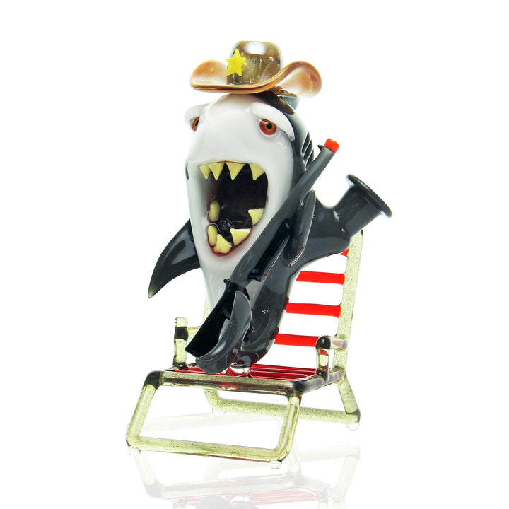 Niko Cray Glass Shotgun Shark sculptural dab rig