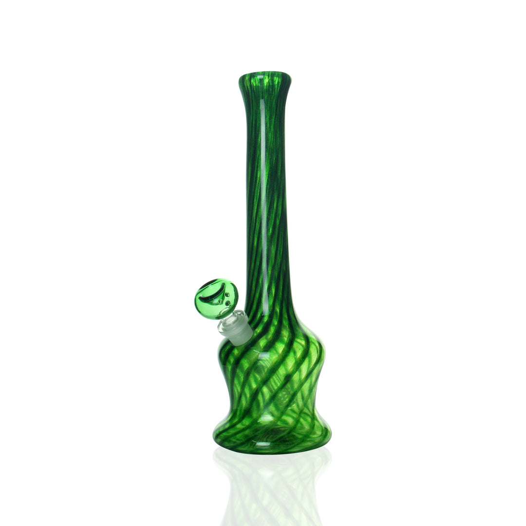 Noble Glass Small Oil Rig Green Aventurine dab rig