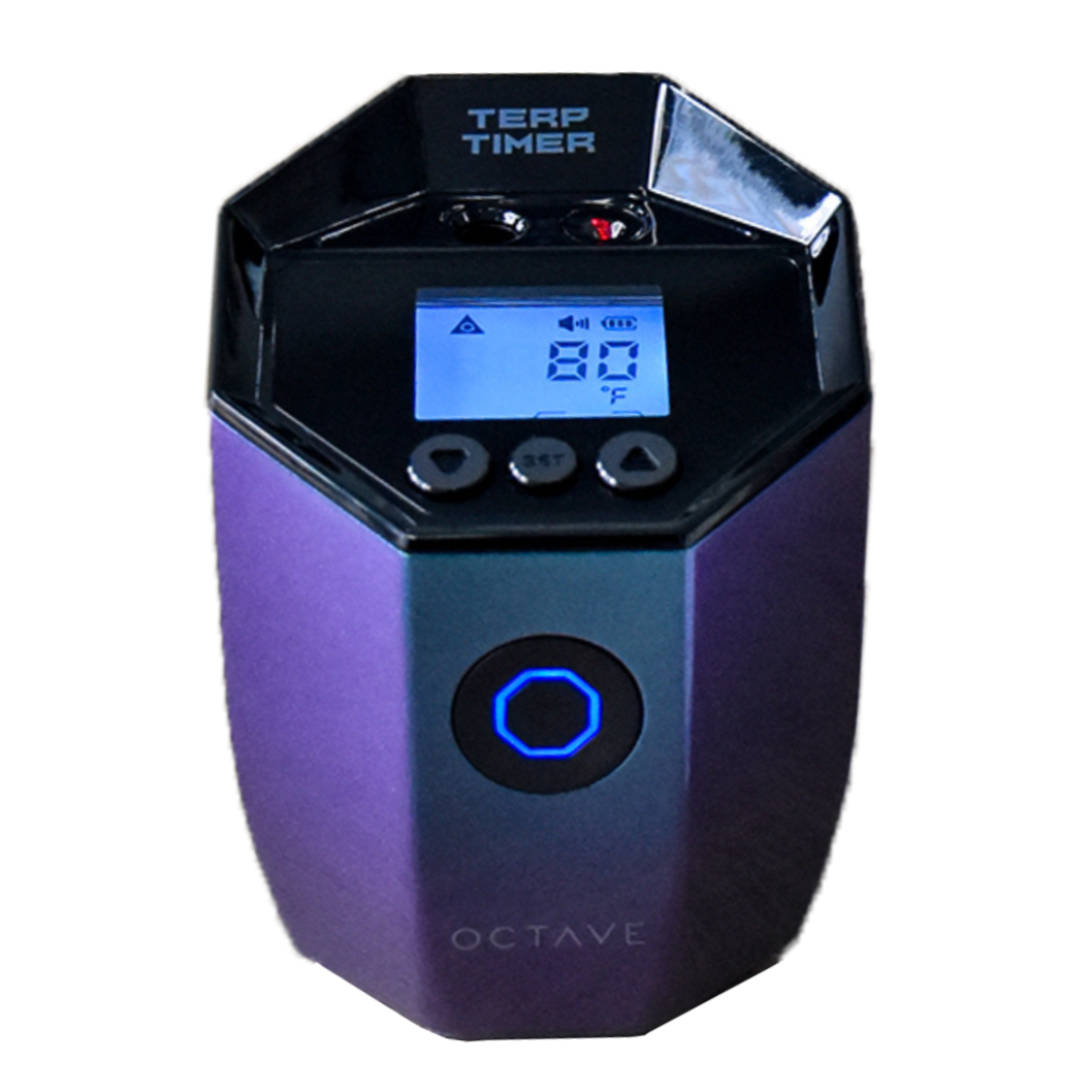 Octave Terp Timer Candy Paint — digital terp timer with magnetic mount in Candy Paint colorway