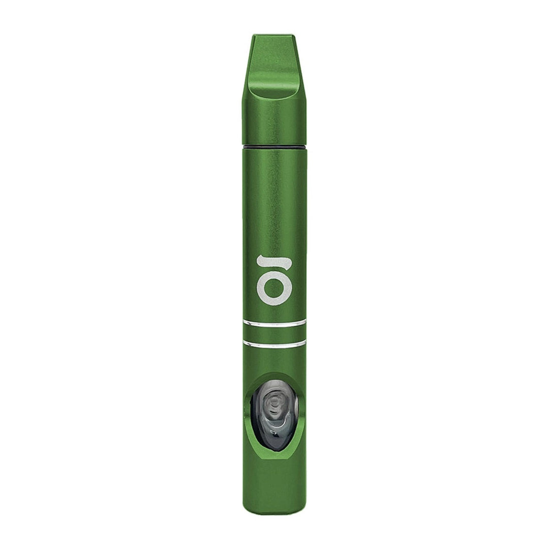 ONGROK Meditation Hash Pipe Green — metal meditation hash pipe in green, hero shot