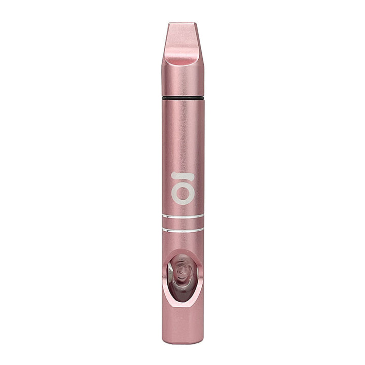 ONGROK Meditation Hash Pipe Rose Gold — metal meditation hash pipe in rose gold, hero shot