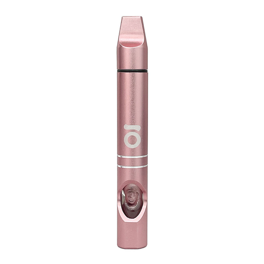 ONGROK Meditation Hash Pipe Rose Gold — metal meditation hash pipe in rose gold, hero shot