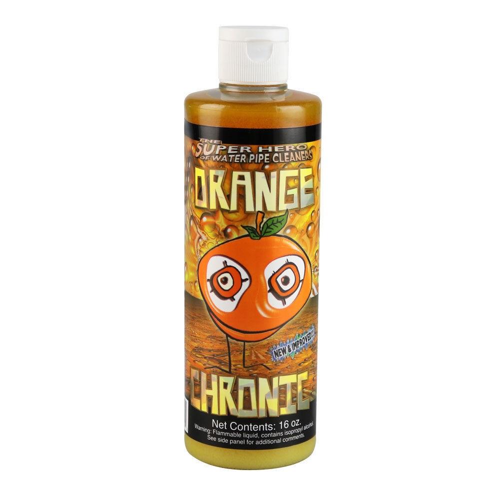 Orange Chronic cleaner — 16oz fast no-scrub reusable cleaning solution for glass bongs and pipes
