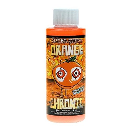 Orange Chronic cleaner — 4oz no-scrub reusable cleaning solution for glass bongs and pipes