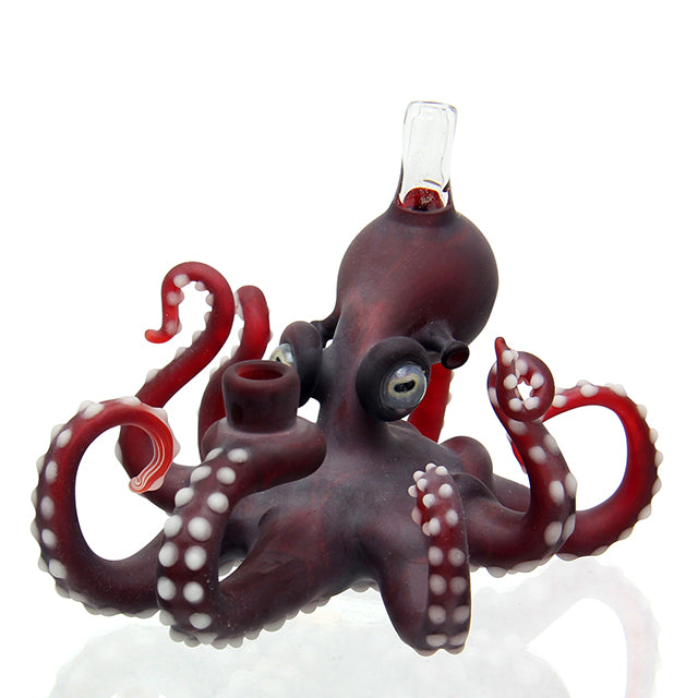 Pacini Octopus Bubbler Pomegranate sculptural mini dab rig