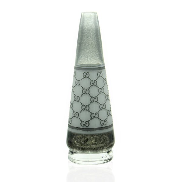 Pakoh Gucci Puffco Peak Top – original studio photograph of the 5.25 inch sandblasted glass attachment.