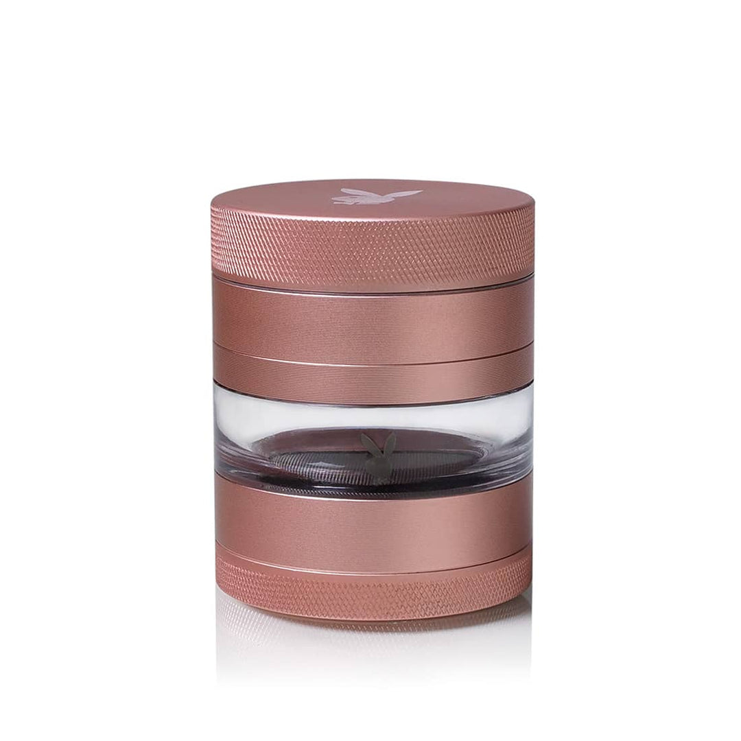 Playboy by RYOT 4pc Jar Body Grinder — four piece jar body grinder, rose gold variant