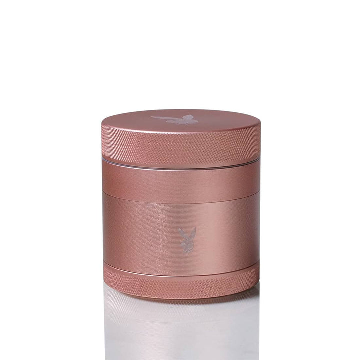 Playboy by RYOT 4pc Solid Body Grinder — four piece solid body grinder, rose gold variant