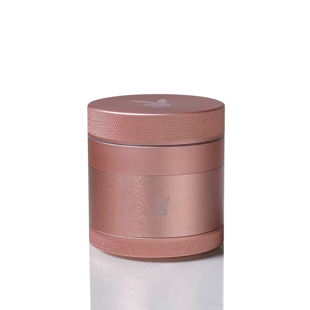 Playboy by RYOT 4pc Solid Body Grinder — four piece solid body grinder, rose gold variant