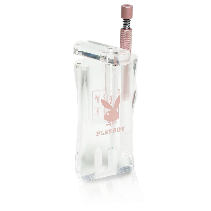 Playboy by RYOT Acrylic Dugout with One Hitter — back view