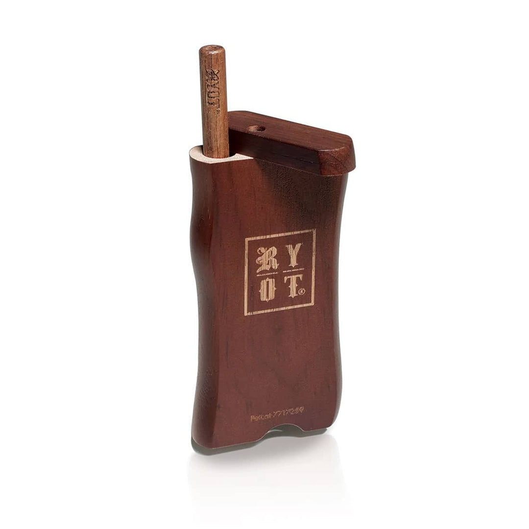 Playboy by RYOT Wooden Dugout with One Hitter — open view showing chambers