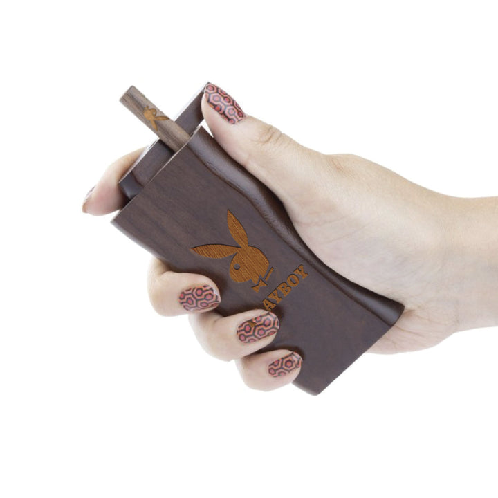 Playboy by RYOT Wooden Dugout with One Hitter — back view