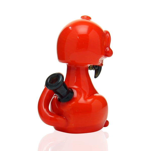 Porter Glass Full Body Cat OJ and Steel Wool side view