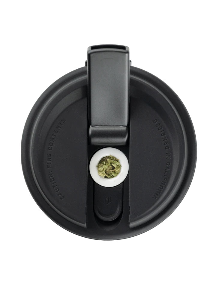 Puffco Cupsy — lifestyle shot of the portable cup-style water pipe