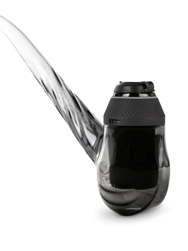Puffco Proxy Wizard Black — three-quarter view with base