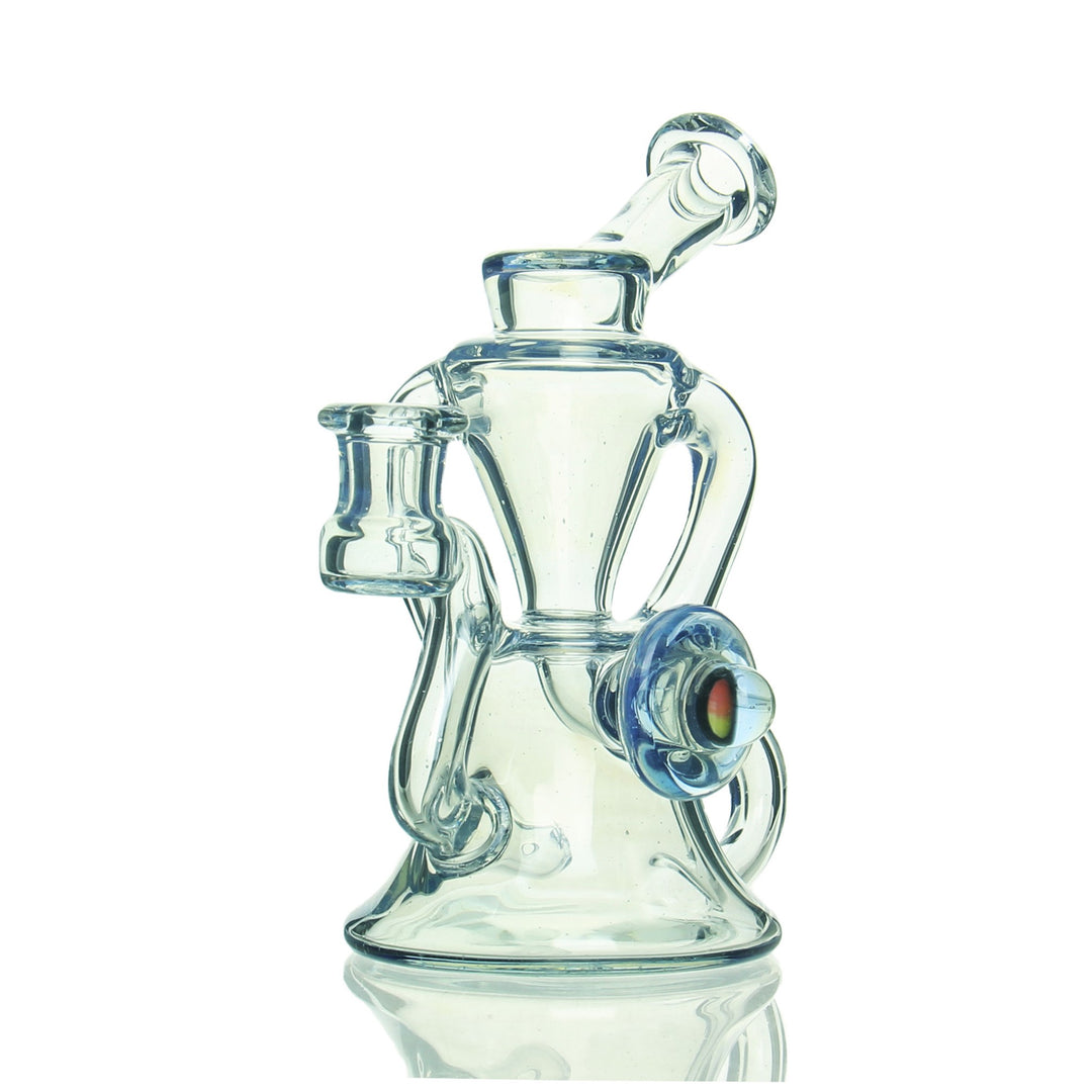 Purdy Glass Sidewinder V2 Recycler — handblown V2 sidewinder recycler dab rig