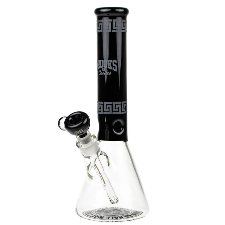 Pure Glass x Crooks & Castles 3 Piece Set 0139 — collab water pipe set shown from alternate angle