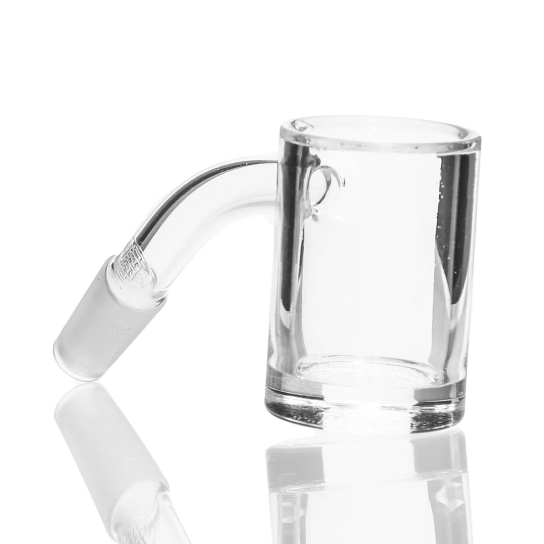 Quave CB Flat Top Banger XXL 25mm Male 10mm 45deg — extra-large flat-top quartz banger with 10mm male joint at 45 degrees