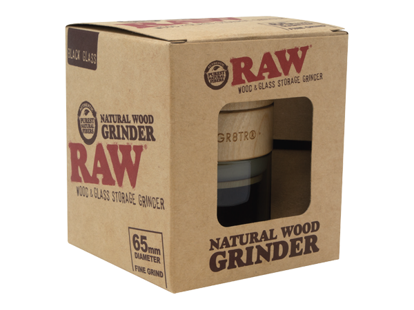 RAW Natural Wood Grinder Black — alternate angle of the wood grinder