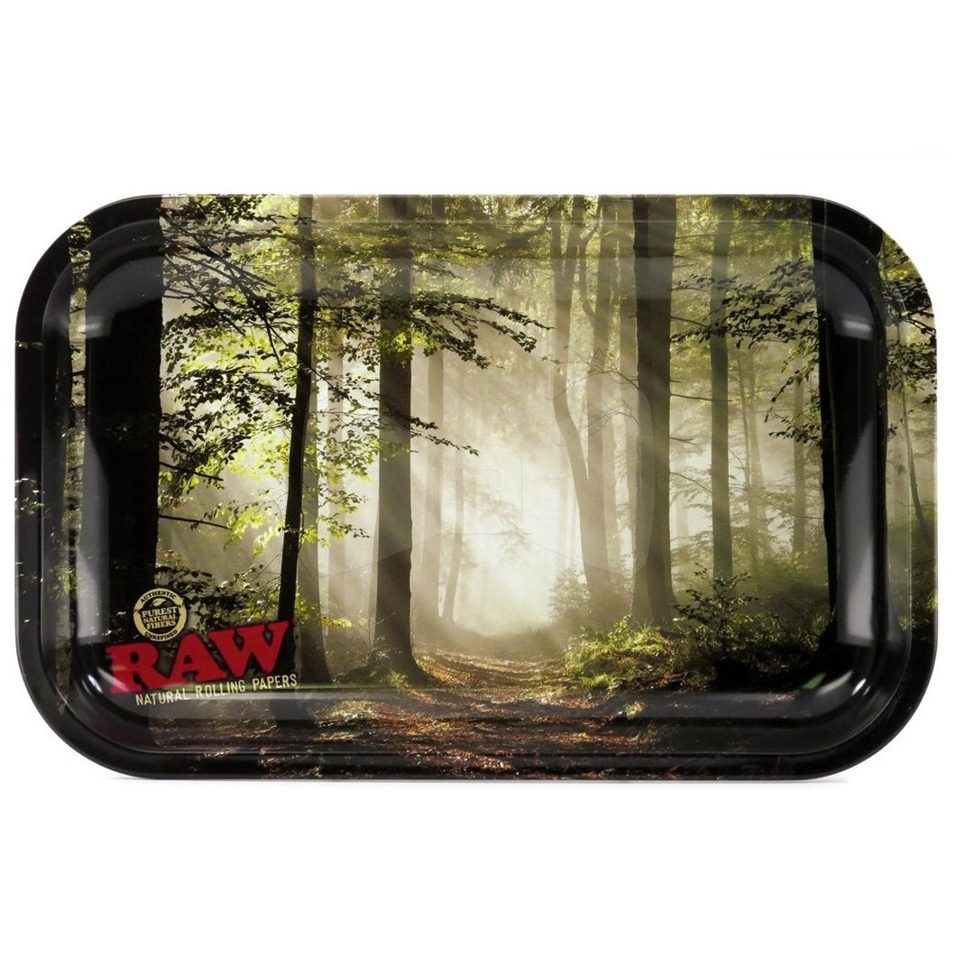 RAW Small Rolling Tray - Smokey Forest