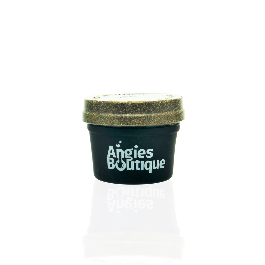 Angies Boutique x Re-Stash 4oz Jar Black storage jar