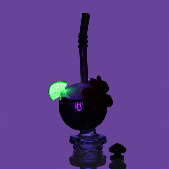 Reyna Glass Coconut Peak Top — Coconut Peak Top installed on Puffco Peak