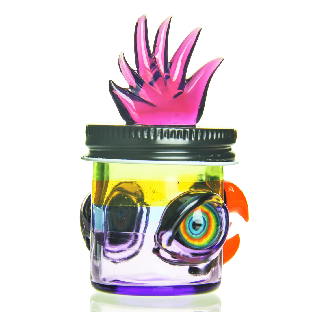 RJ Glass Terp Jar — RJ Glass terp jar shown from alternate angle