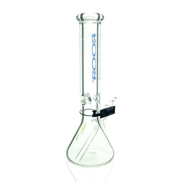 RooR Glass 14 inch Beaker 50x9mm Blue side view