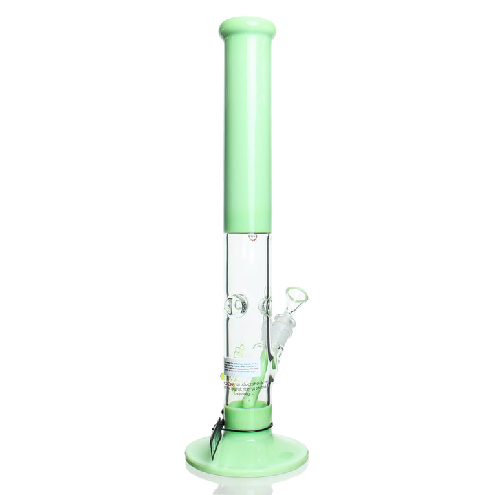 RooR 18in Milky Green Straight Tie Dye — milky green tie dye straight shown from alternate angle