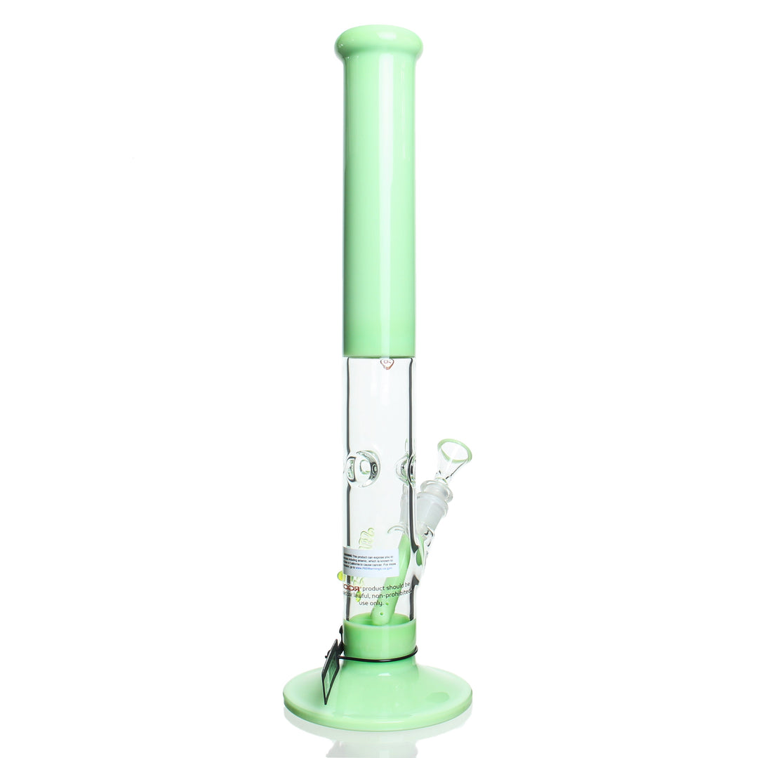 RooR 18in Milky Green Straight Tie Dye — milky green tie dye straight shown from alternate angle