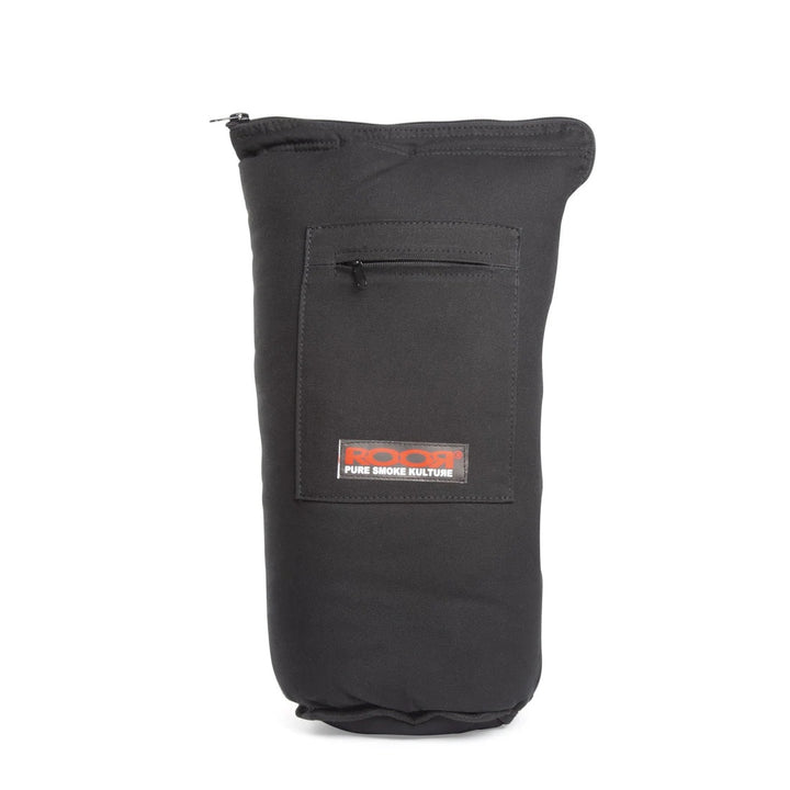 RooR Glass 20in Padded Bag Black — padded protective carry bag for water pipes up to 20 inches, hero shot