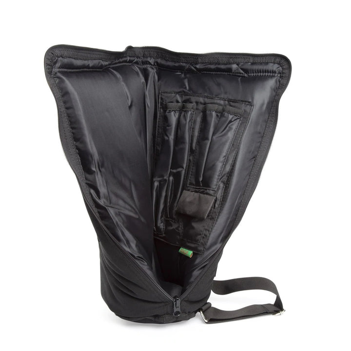 RooR Glass 20in Padded Bag Black — side profile with carry handle